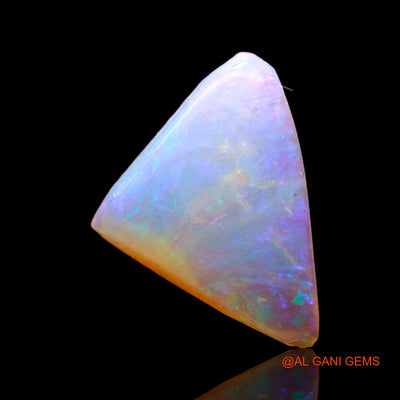 Natural Untreated Fire Opal Loose Gemstone Trillion Cabochon From Australia 1.50 Cts 13x10x2 mm AC-692