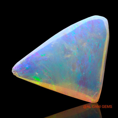 Natural Untreated Fire Opal Loose Gemstone Trillion Cabochon From Australia 1.50 Cts 13x10x2 mm AC-692