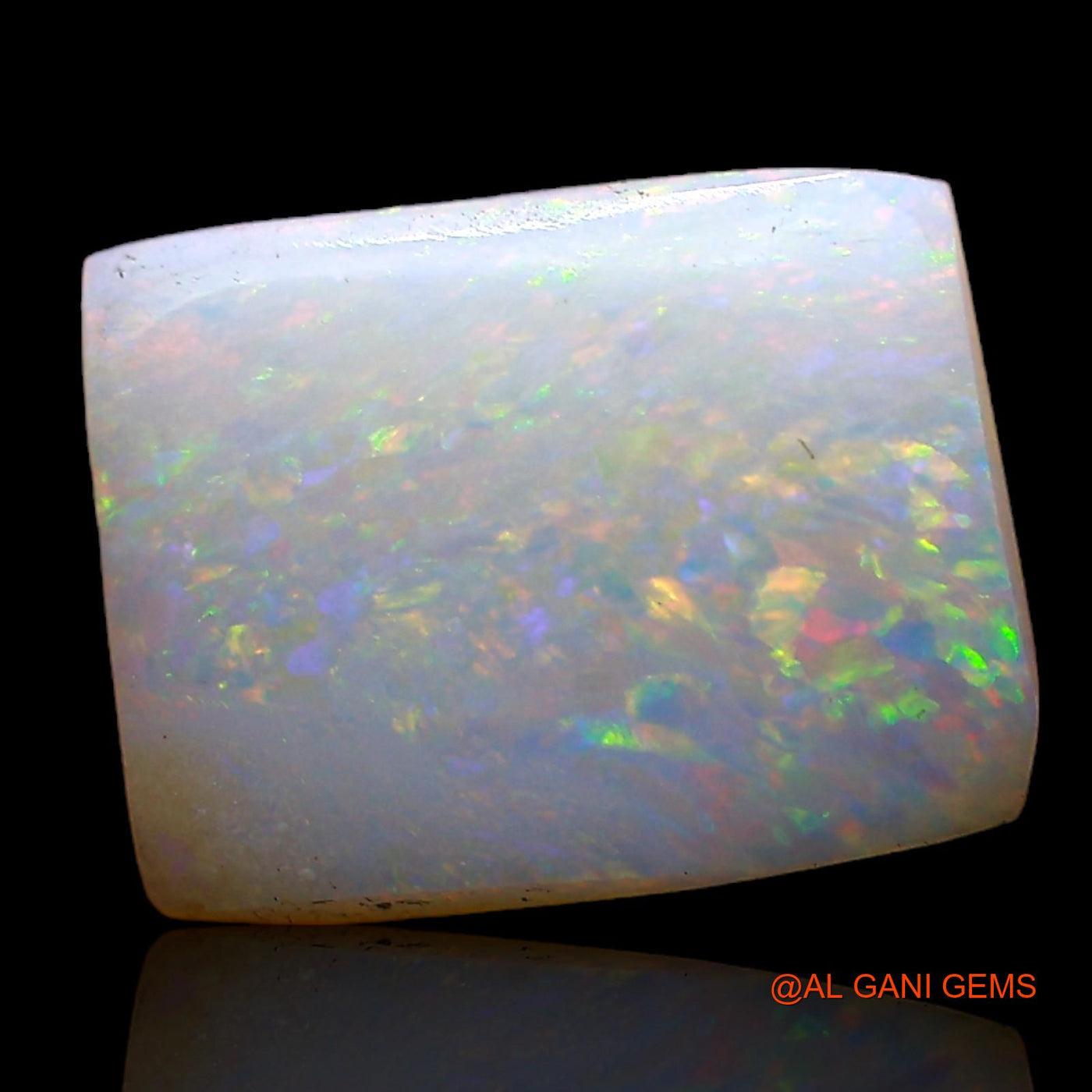 Natural Fire Opal Gemstone 1.80 Cts Loose Square Cabochon From Australia 11x8x2 mm AC-694