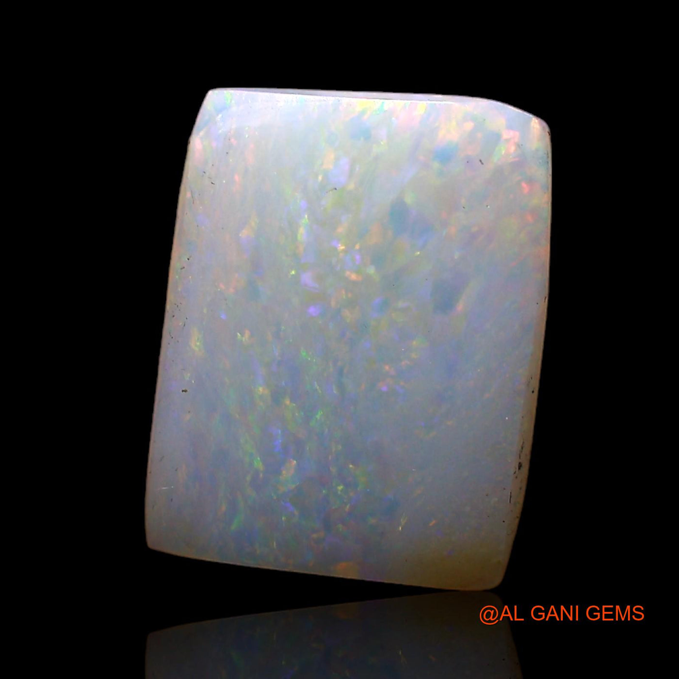 Natural Fire Opal Gemstone 1.80 Cts Loose Square Cabochon From Australia 11x8x2 mm AC-694