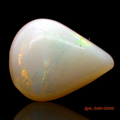 2.50 Cts Natural Australian Fire Opal Loose Gemstone Pear Cabochon 12x9x3 mm AC-695