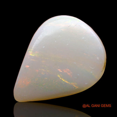 2.50 Cts Natural Australian Fire Opal Loose Gemstone Pear Cabochon 12x9x3 mm AC-695