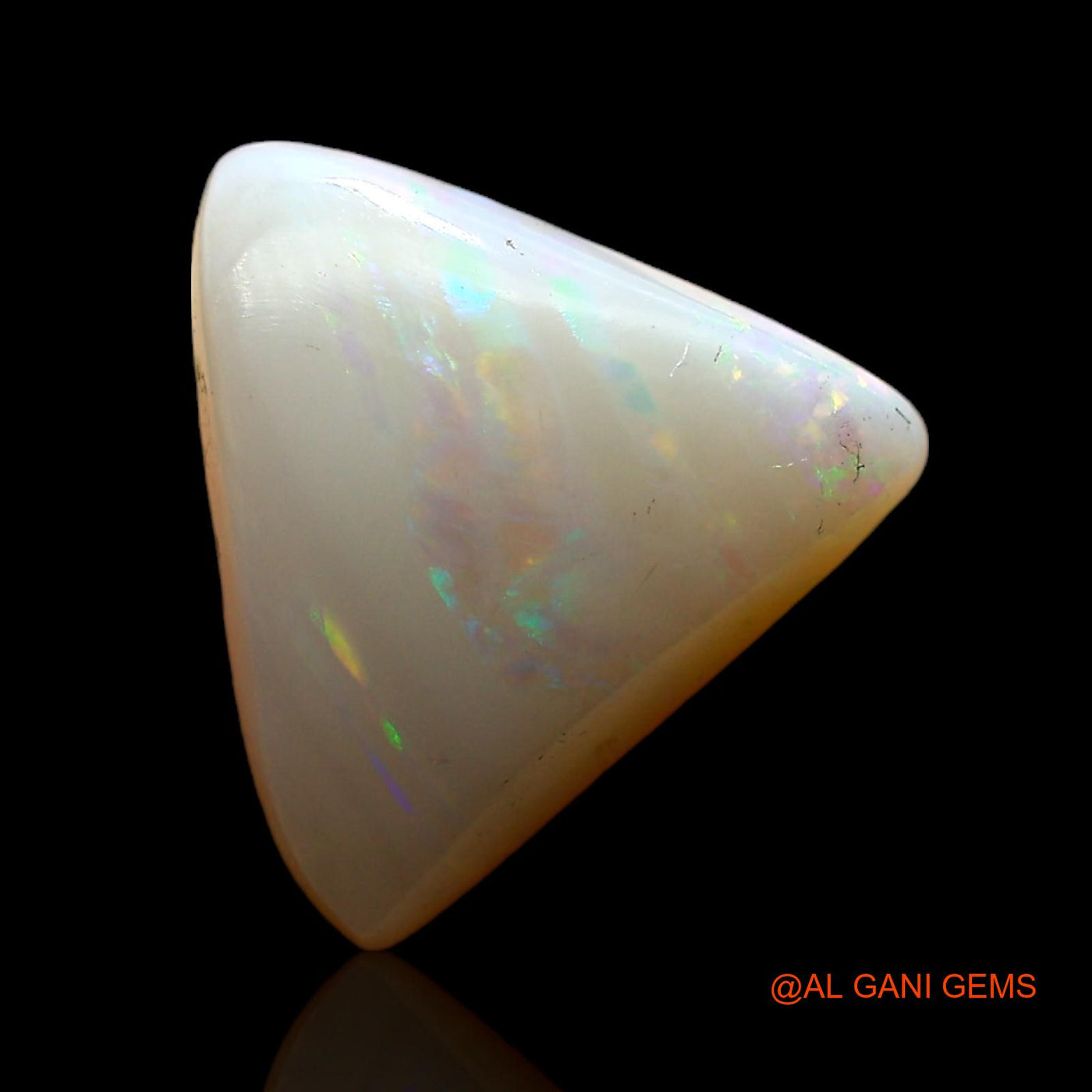 2.50 Cts Unheated Australian Fire Opal Loose Gemstone Trillion Cabochon Natural 11x10x4 mm AC-697