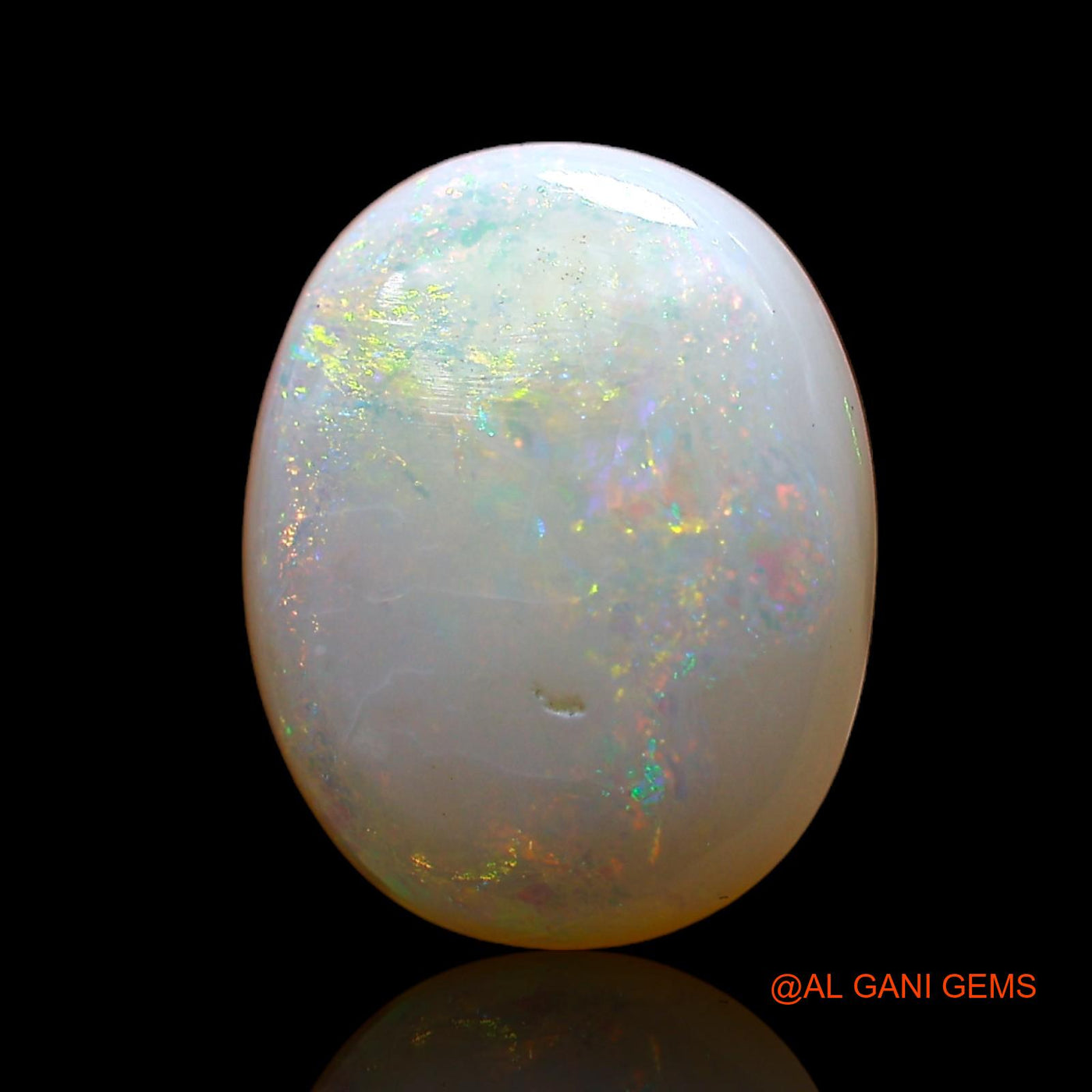 Natural Fire Opal Gemstone 2.10 Cts Loose Oval Cabochon From Australia 11x9x3 mm AC-698