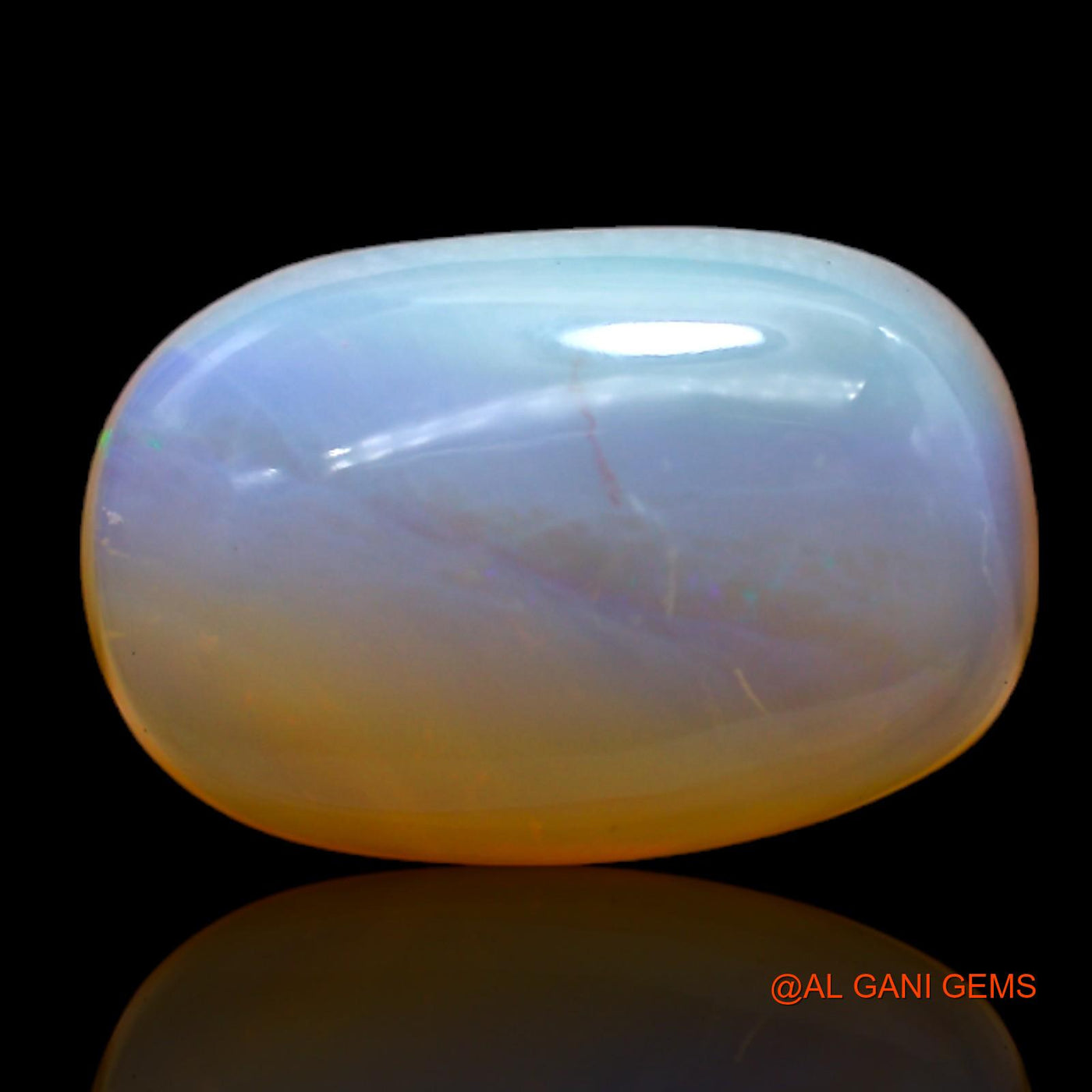 Natural Untreated Fire Opal Loose Gemstone Oval Cabochon From Australia 9.00 Cts 18x12x6 mm AC-69