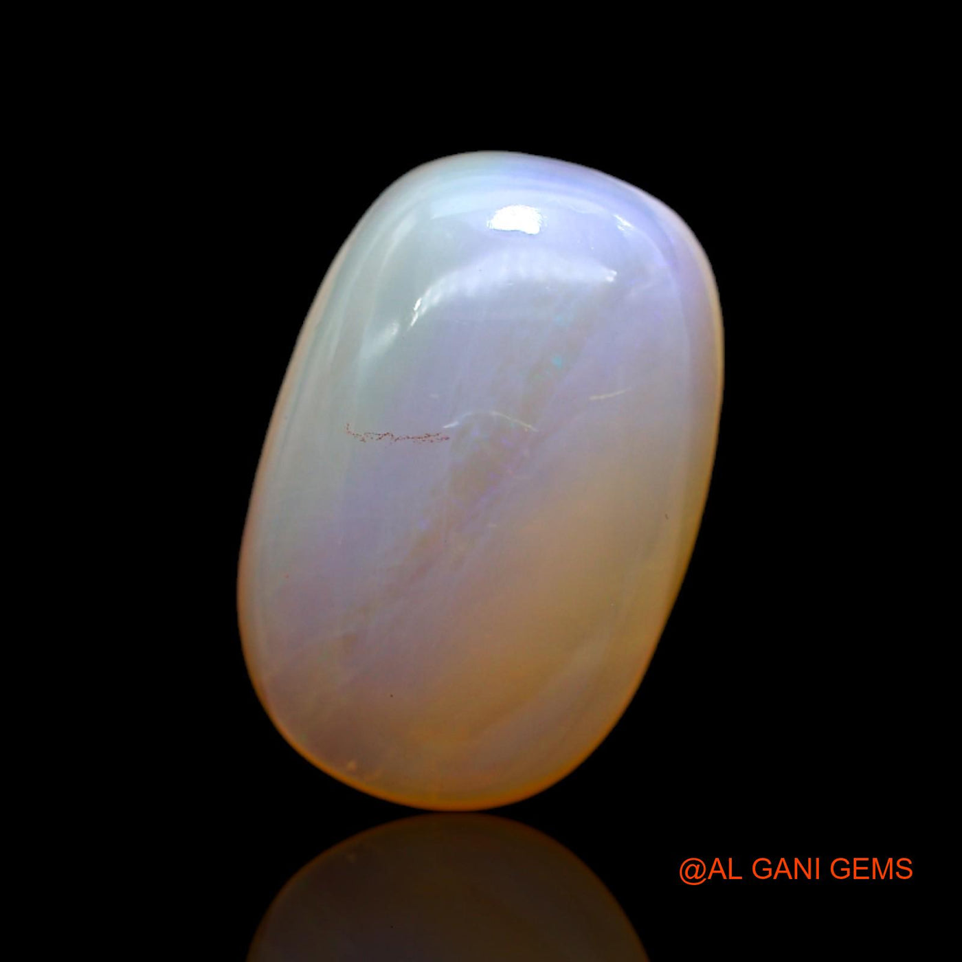 Natural Untreated Fire Opal Loose Gemstone Oval Cabochon From Australia 9.00 Cts 18x12x6 mm AC-69