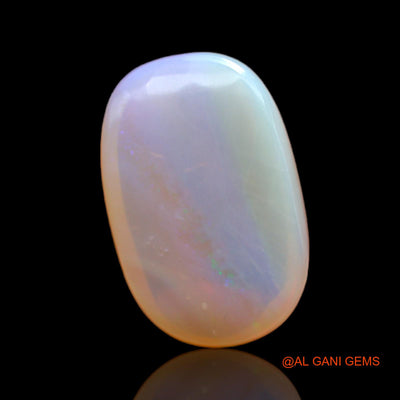 Natural Untreated Fire Opal Loose Gemstone Oval Cabochon From Australia 9.00 Cts 18x12x6 mm AC-69