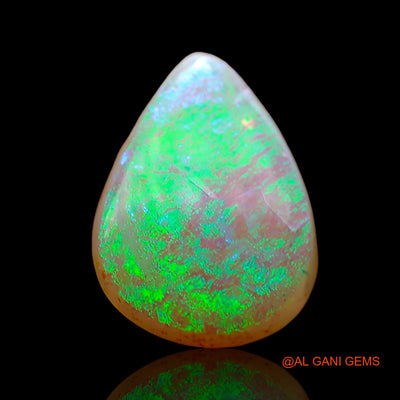 2.60 Cts Unheated Australian Fire Opal Loose Gemstone Pear Cabochon Natural 12x9x3 mm AC-701