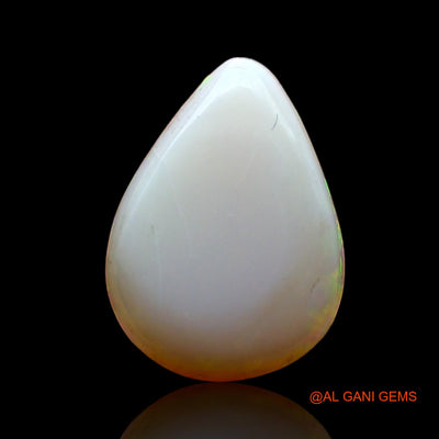 2.60 Cts Unheated Australian Fire Opal Loose Gemstone Pear Cabochon Natural 12x9x3 mm AC-701