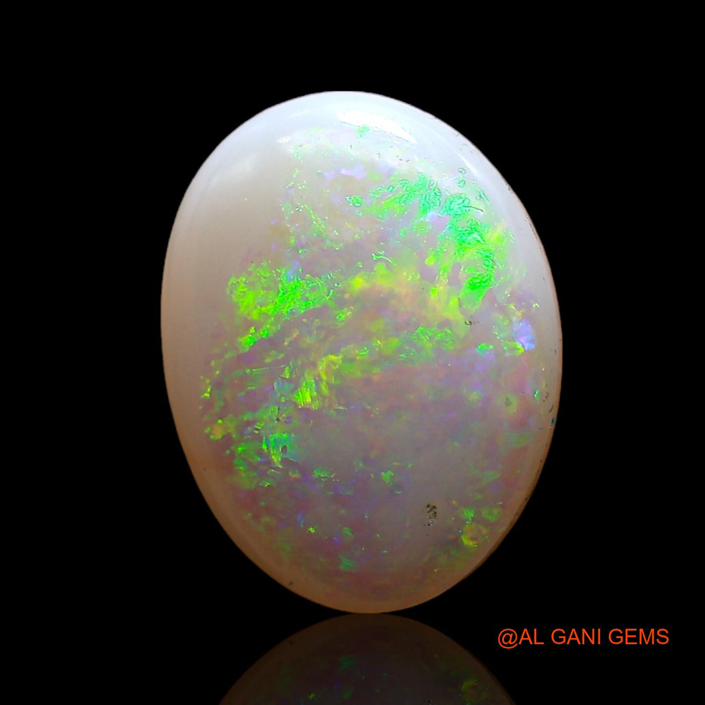 Natural Untreated Fire Opal Loose Gemstone Oval Cabochon From Australia 2.40 Cts 12x9x3 mm AC-703