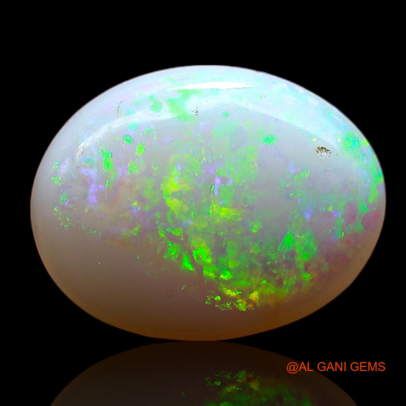 Natural Untreated Fire Opal Loose Gemstone Oval Cabochon From Australia 2.40 Cts 12x9x3 mm AC-703