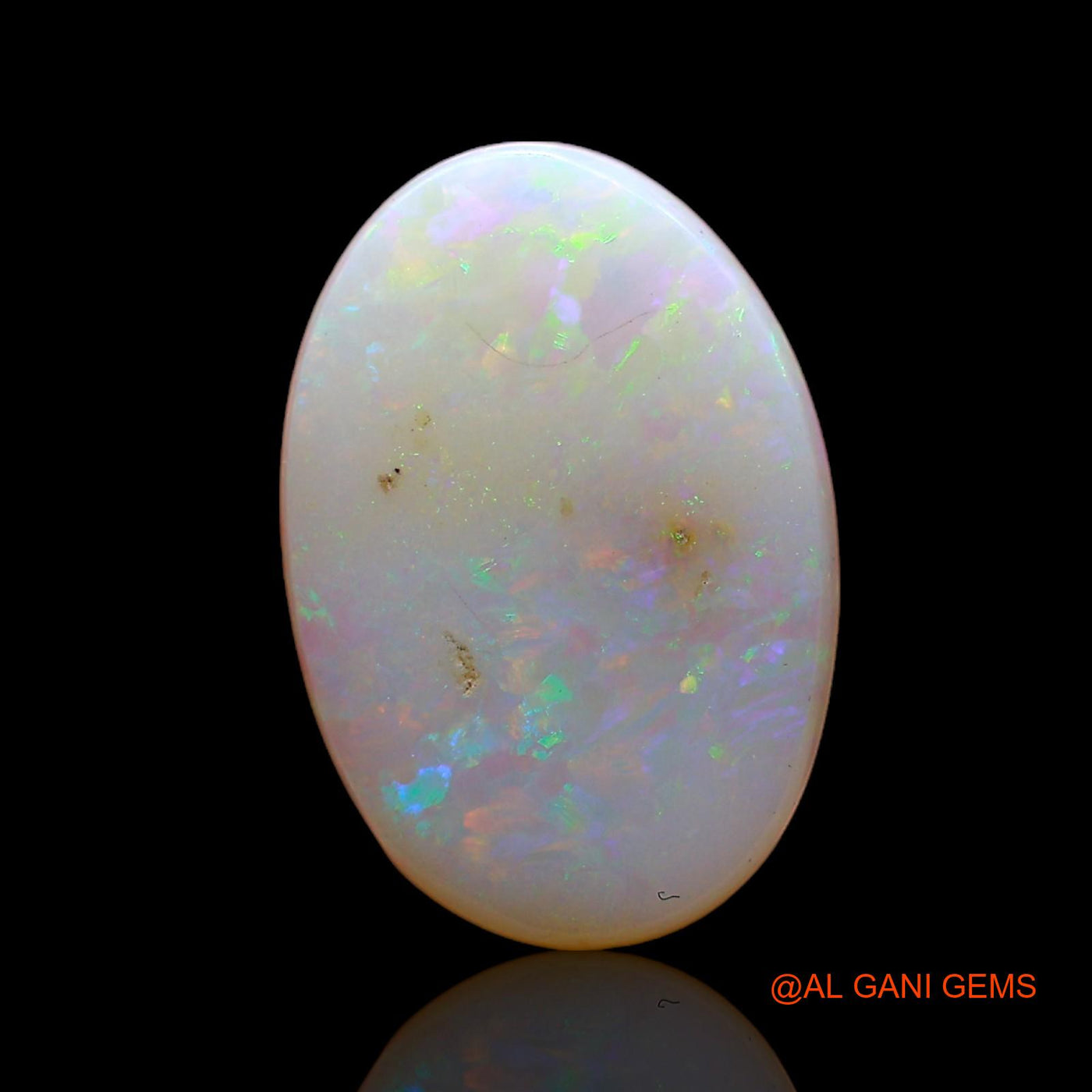 2.20 Cts Natural Australian Fire Opal Loose Gemstone Oval Cabochon 12x8x3 mm AC-704