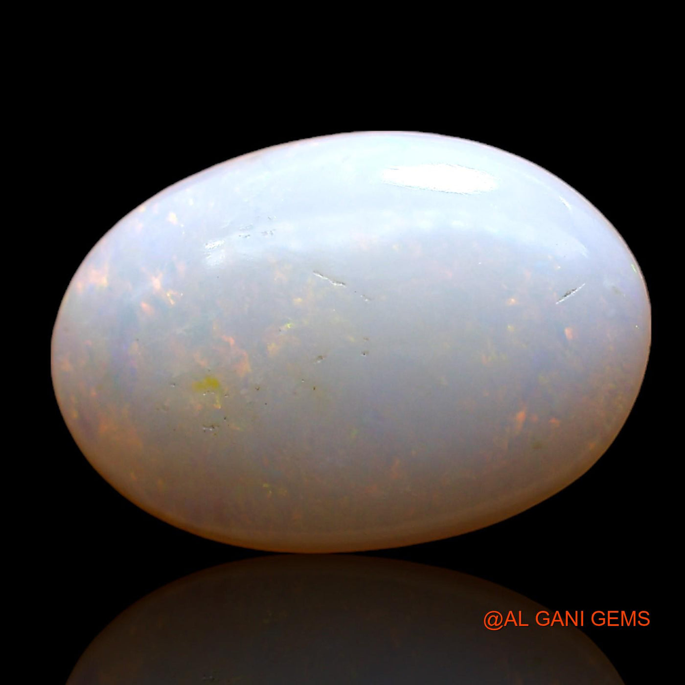 Natural Fire Opal Gemstone 2.00 Cts Loose Oval Cabochon From Australia 13x8x3 mm AC-706