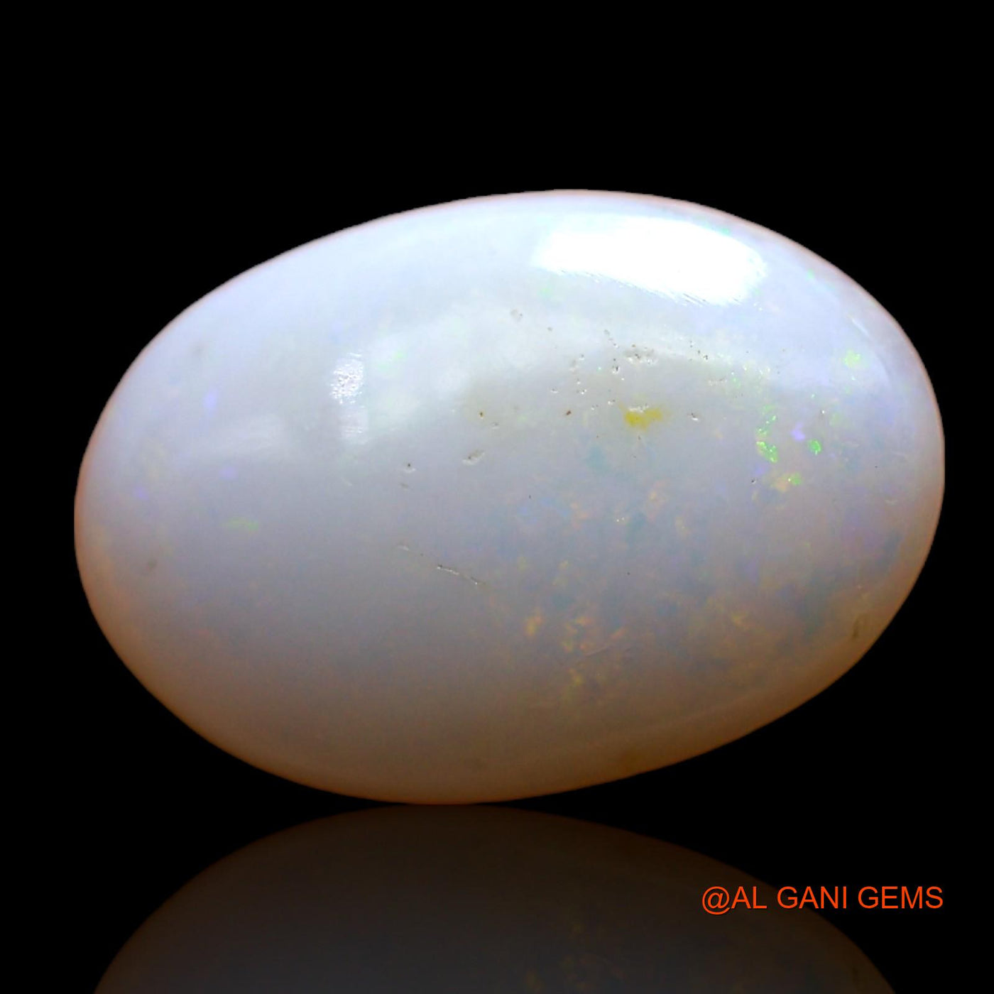 Natural Fire Opal Gemstone 2.00 Cts Loose Oval Cabochon From Australia 13x8x3 mm AC-706