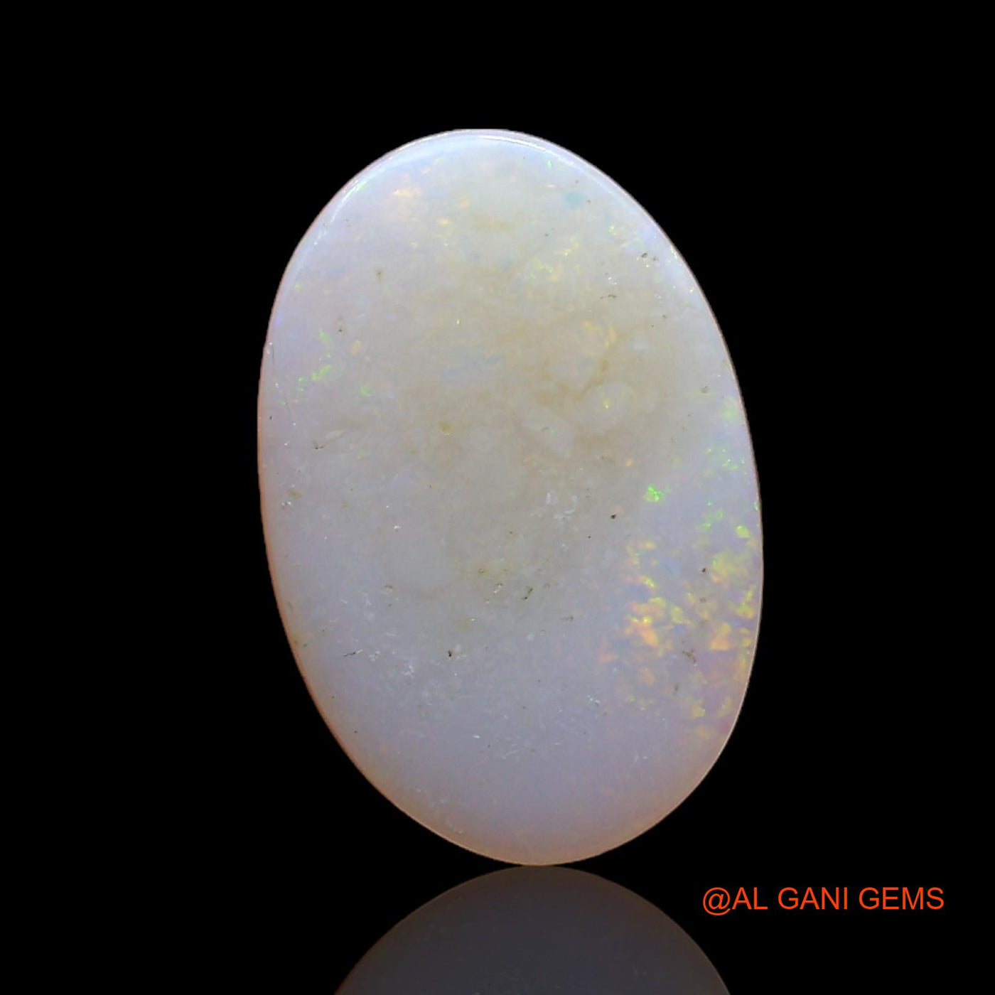 Natural Fire Opal Gemstone 2.00 Cts Loose Oval Cabochon From Australia 13x8x3 mm AC-706