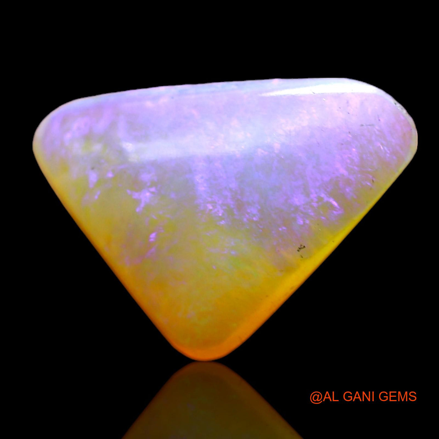 1.70 Cts Natural Australian Fire Opal Loose Gemstone Trillion Cabochon 12x9x3 mm AC-707