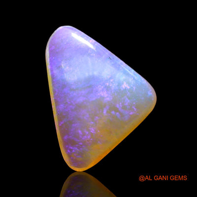 1.70 Cts Natural Australian Fire Opal Loose Gemstone Trillion Cabochon 12x9x3 mm AC-707