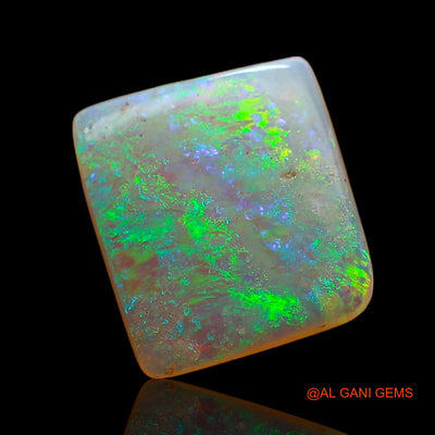 1.70 Cts Natural Australian Fire Opal Loose Gemstone Square Cabochon 10x9x2 mm AC-709