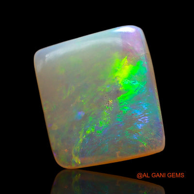 1.70 Cts Natural Australian Fire Opal Loose Gemstone Square Cabochon 10x9x2 mm AC-709