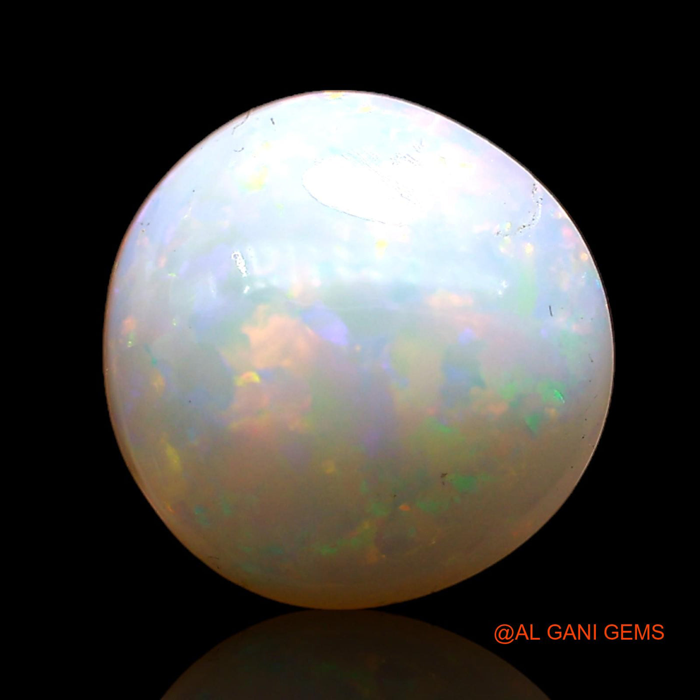 2.40 Cts Natural Australian Fire Opal Loose Gemstone Oval Cabochon 10x10x4 mm AC-710