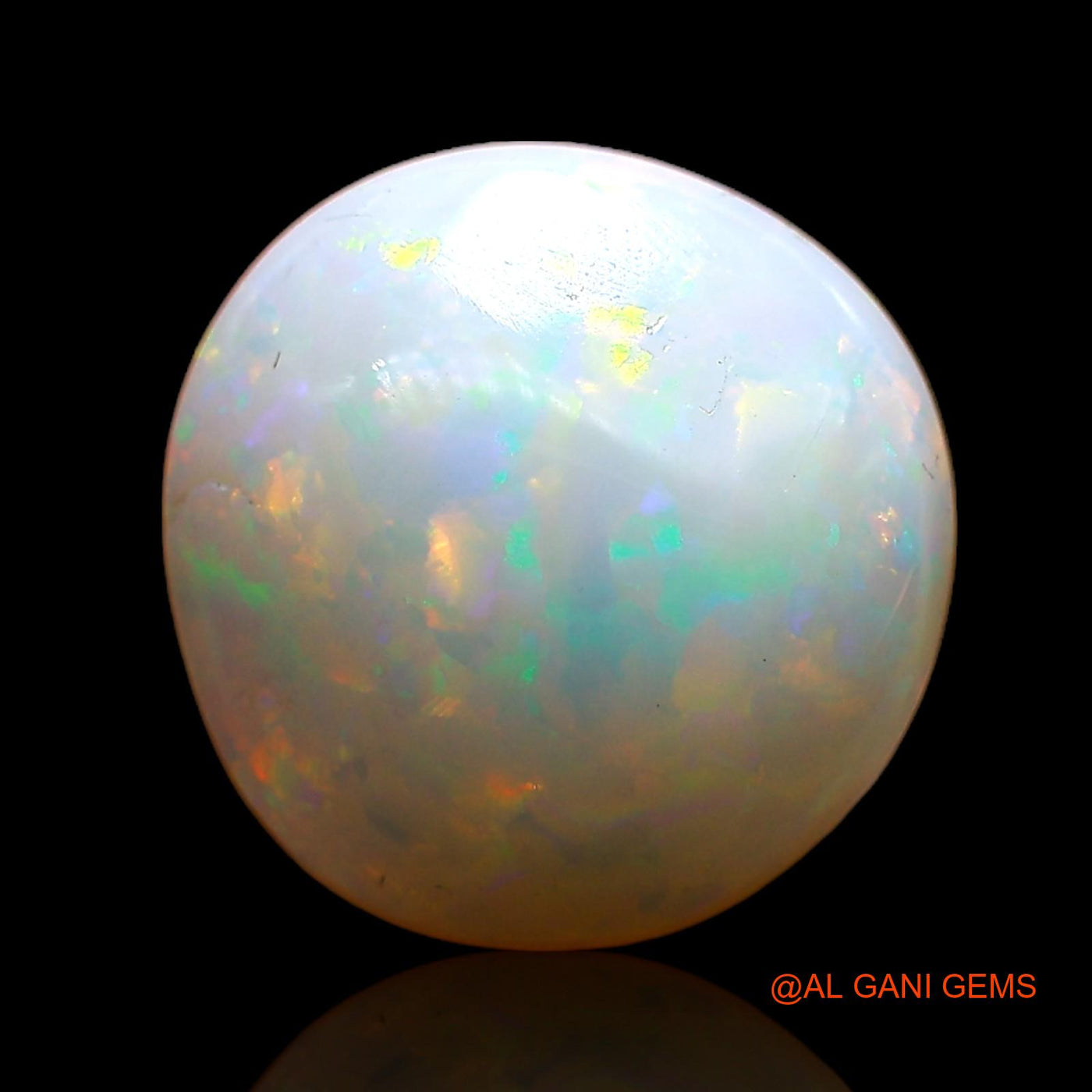 2.40 Cts Natural Australian Fire Opal Loose Gemstone Oval Cabochon 10x10x4 mm AC-710