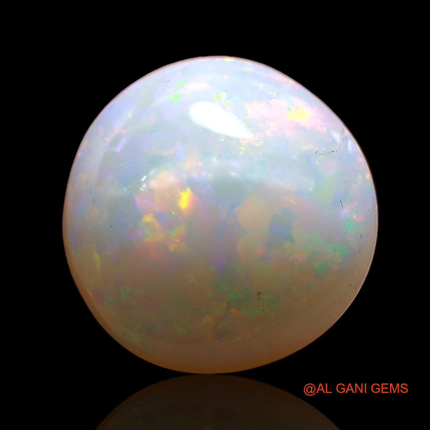 2.40 Cts Natural Australian Fire Opal Loose Gemstone Oval Cabochon 10x10x4 mm AC-710