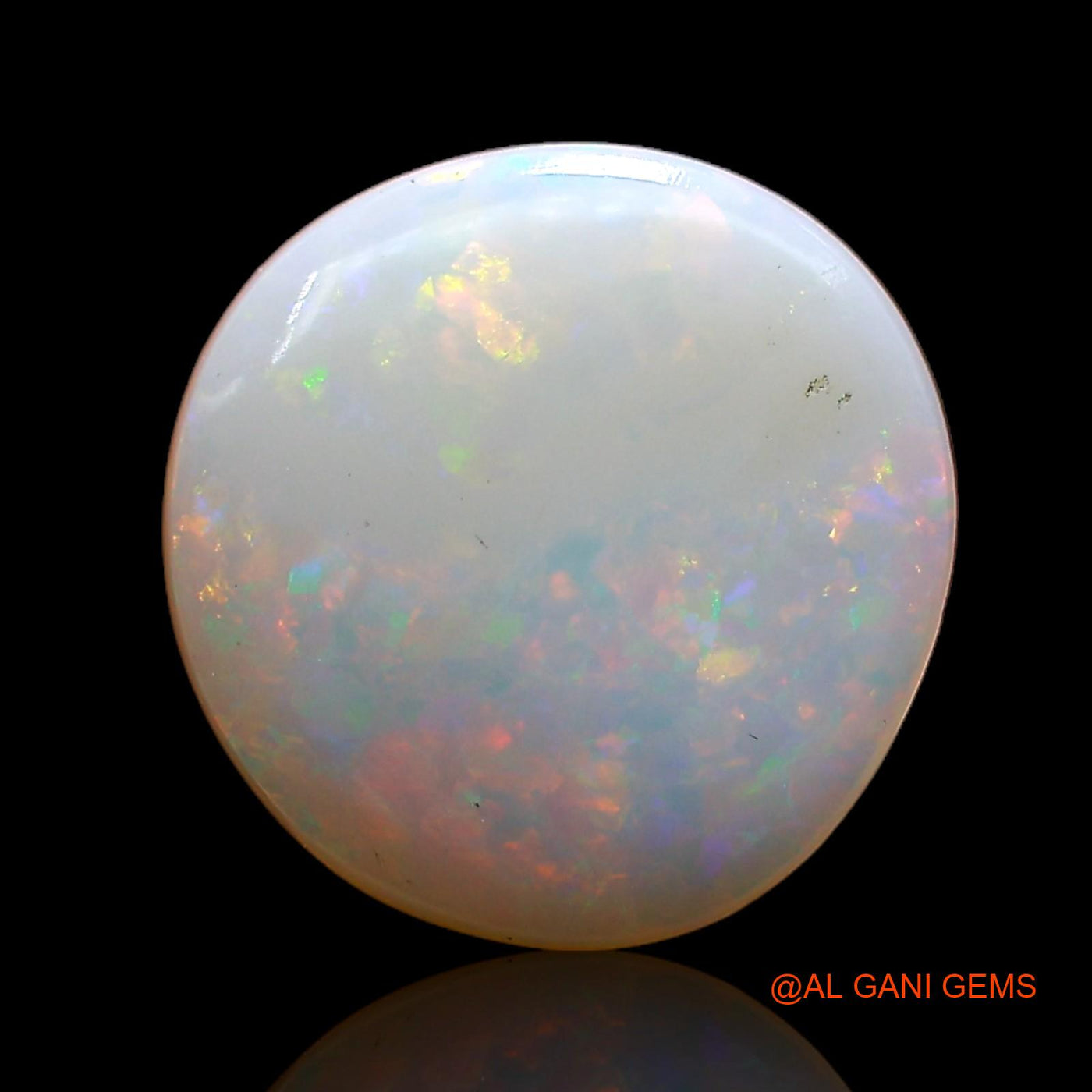 2.40 Cts Natural Australian Fire Opal Loose Gemstone Oval Cabochon 10x10x4 mm AC-710