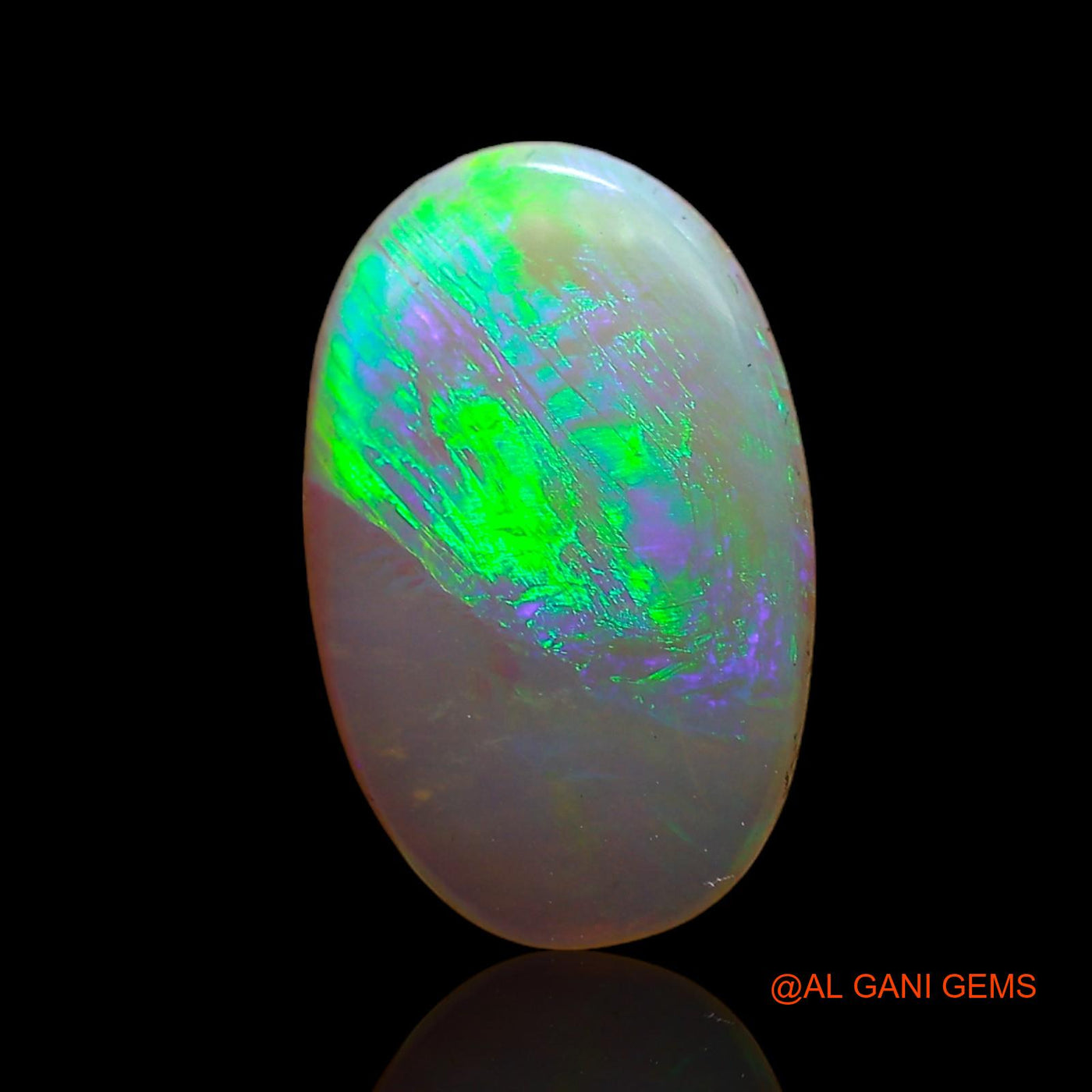 1.00 Cts Unheated Australian Fire Opal Loose Gemstone Oval Cabochon Natural 12x8x2 mm AC-711