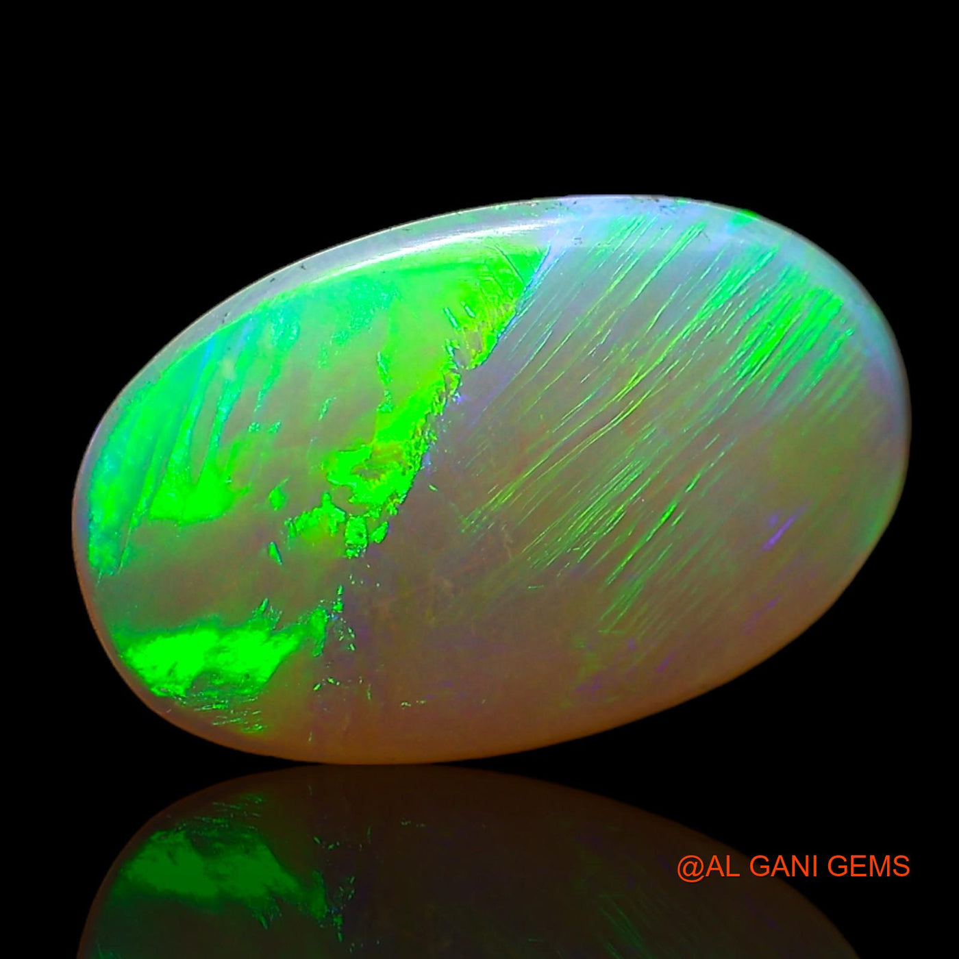 1.00 Cts Unheated Australian Fire Opal Loose Gemstone Oval Cabochon Natural 12x8x2 mm AC-711