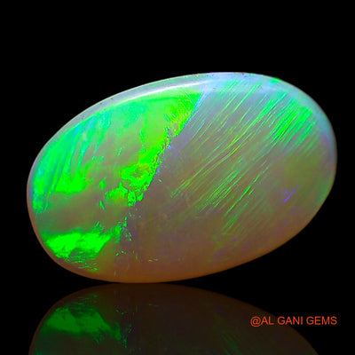 1.00 Cts Unheated Australian Fire Opal Loose Gemstone Oval Cabochon Natural 12x8x2 mm AC-711