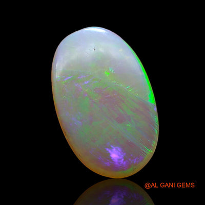 1.00 Cts Unheated Australian Fire Opal Loose Gemstone Oval Cabochon Natural 12x8x2 mm AC-711