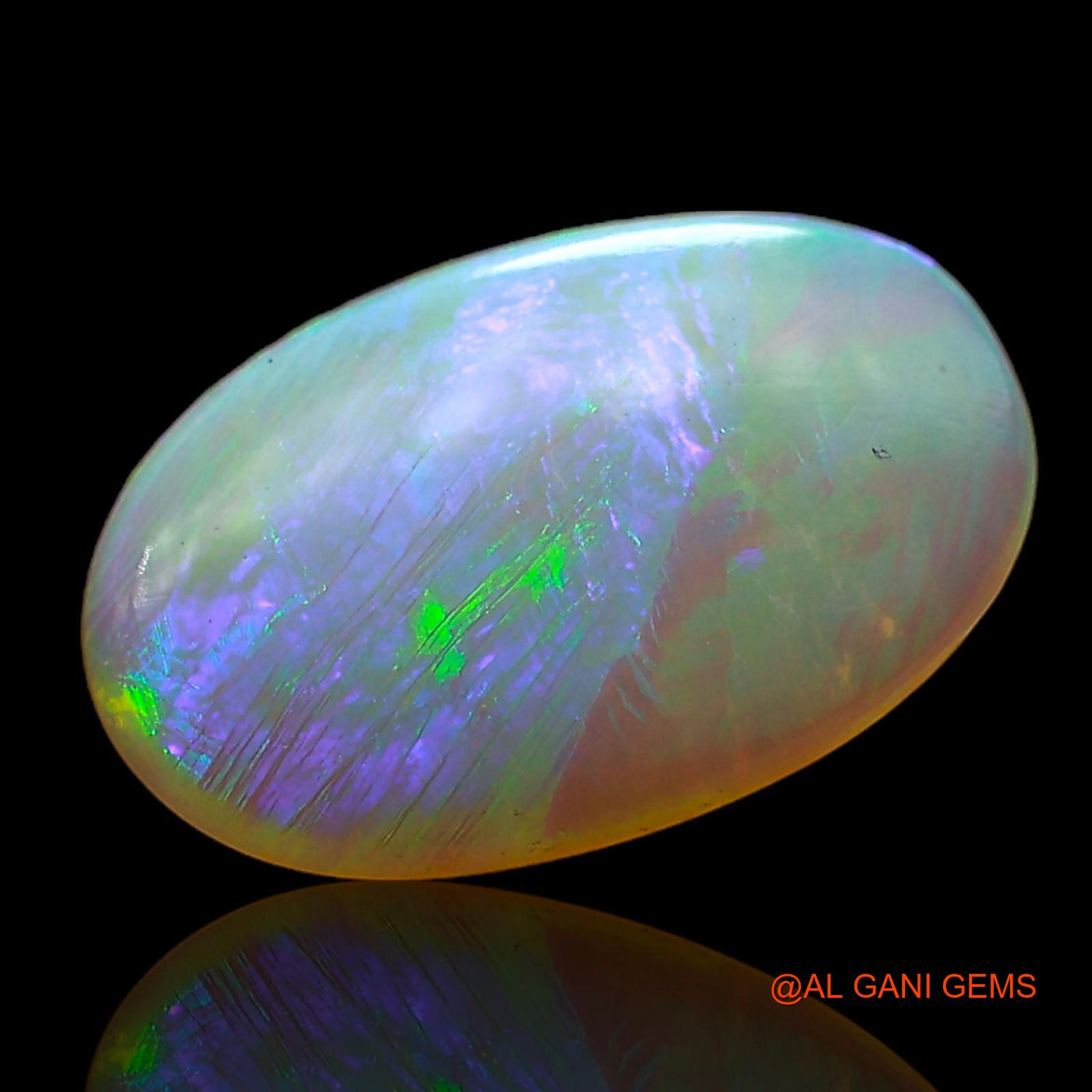 1.00 Cts Unheated Australian Fire Opal Loose Gemstone Oval Cabochon Natural 12x8x2 mm AC-711