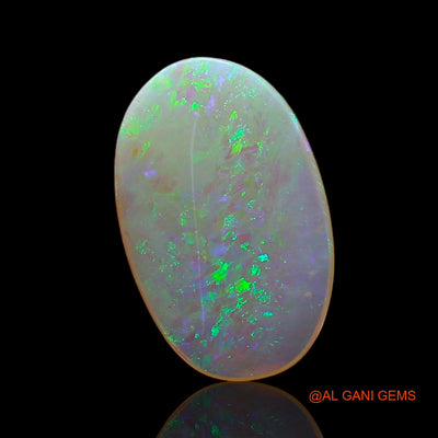 1.00 Cts Unheated Australian Fire Opal Loose Gemstone Oval Cabochon Natural 12x8x2 mm AC-711