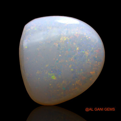 1.00 Cts Natural Australian Fire Opal Loose Gemstone Fancy Cabochon 11x10x2 mm AC-713