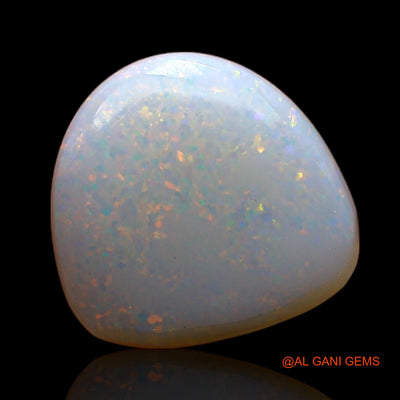 1.00 Cts Natural Australian Fire Opal Loose Gemstone Fancy Cabochon 11x10x2 mm AC-713