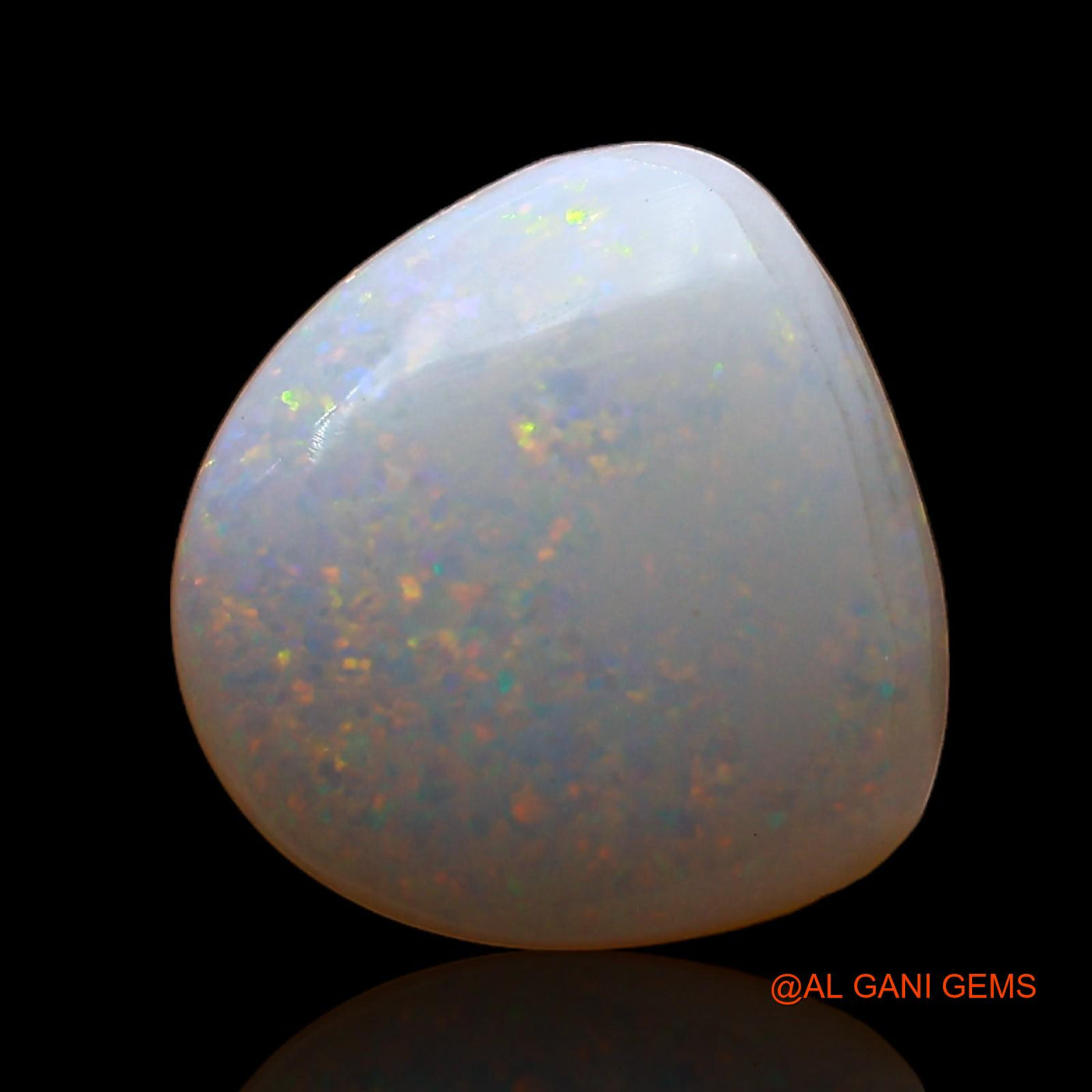 1.00 Cts Natural Australian Fire Opal Loose Gemstone Fancy Cabochon 11x10x2 mm AC-713