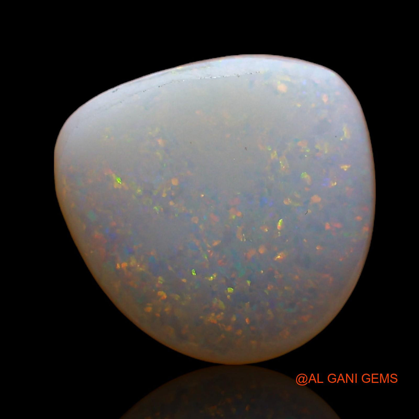 1.00 Cts Natural Australian Fire Opal Loose Gemstone Fancy Cabochon 11x10x2 mm AC-713