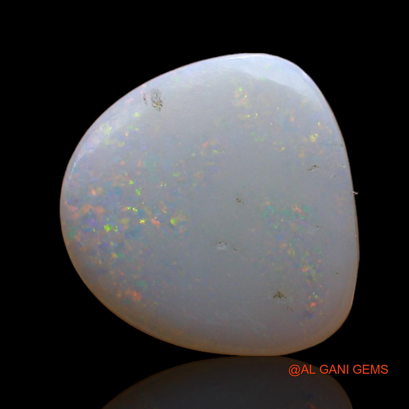 1.00 Cts Natural Australian Fire Opal Loose Gemstone Fancy Cabochon 11x10x2 mm AC-713