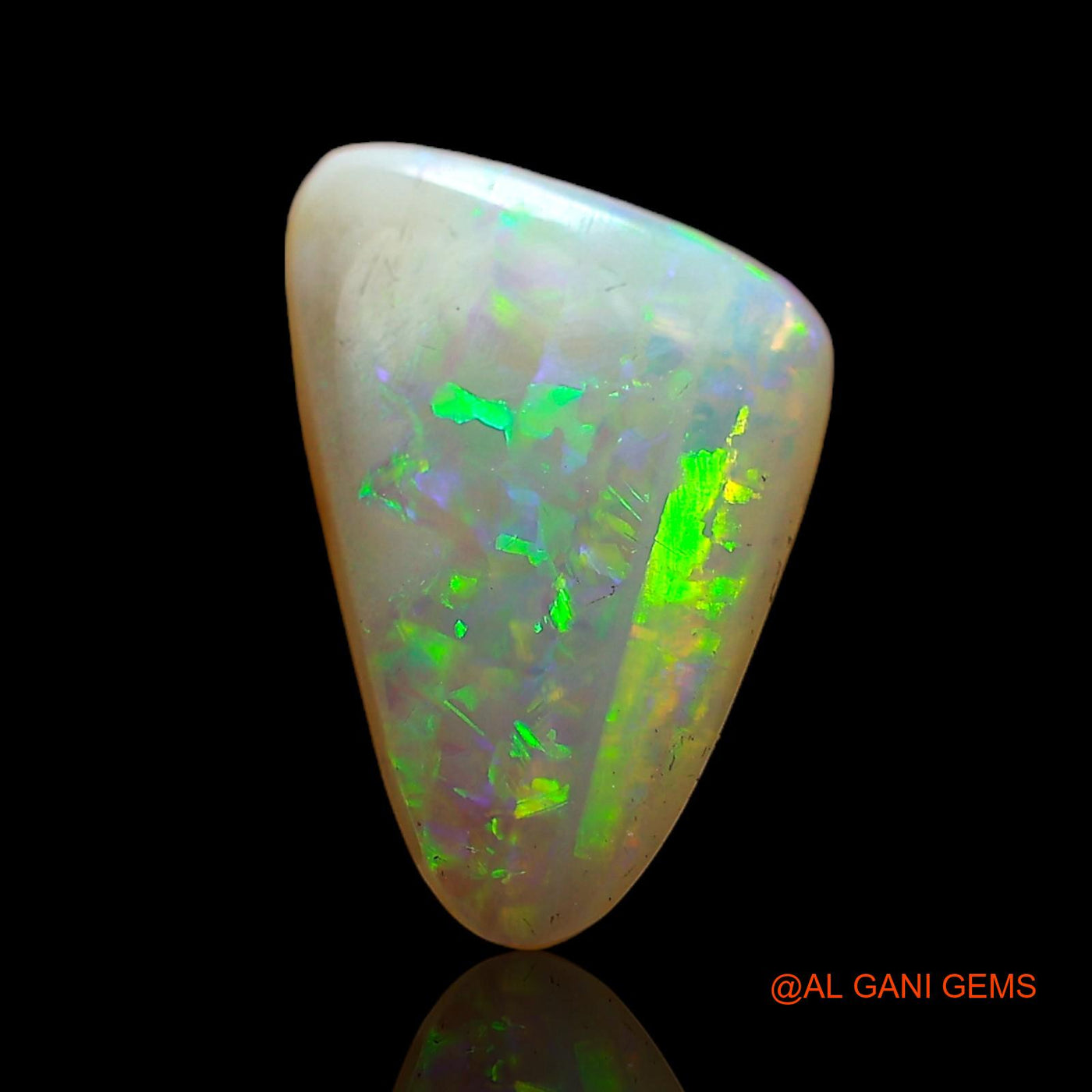 2.00 Cts Natural Australian Fire Opal Trillion Cabochon Loose Gemstone For Jewelry 12x7x3 mm AC-715