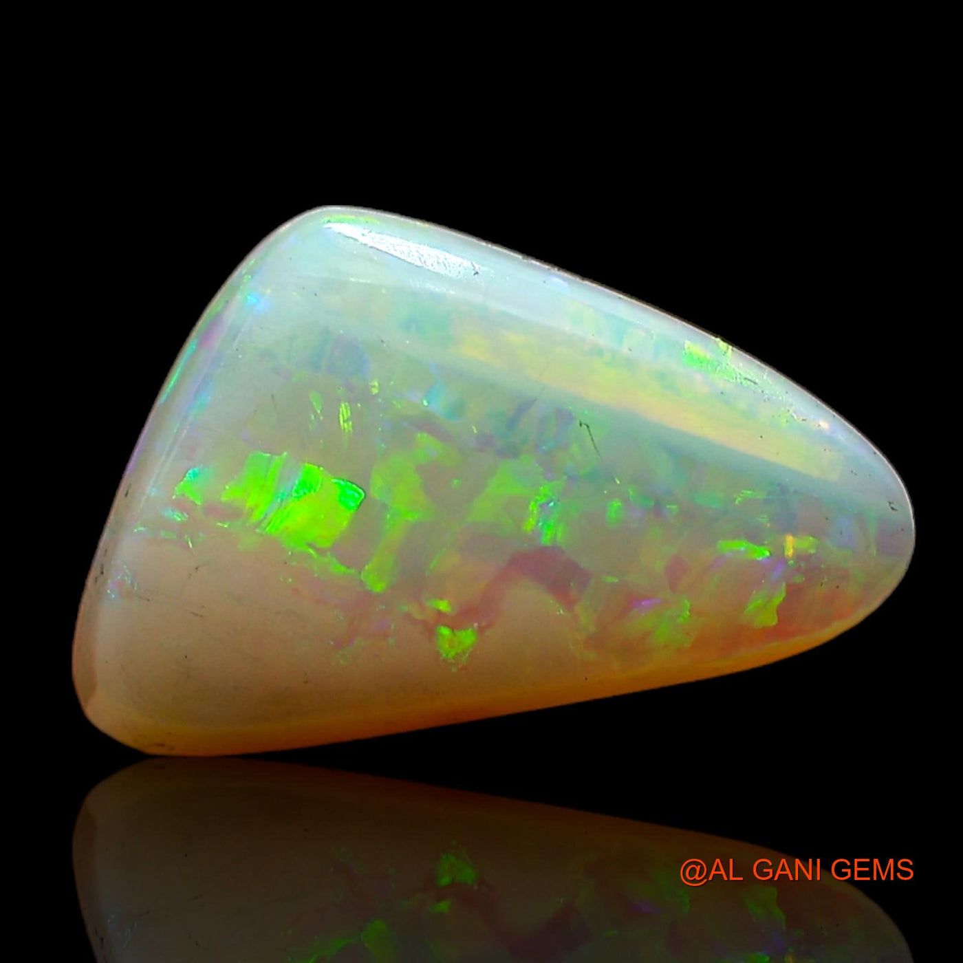 2.00 Cts Natural Australian Fire Opal Trillion Cabochon Loose Gemstone For Jewelry 12x7x3 mm AC-715