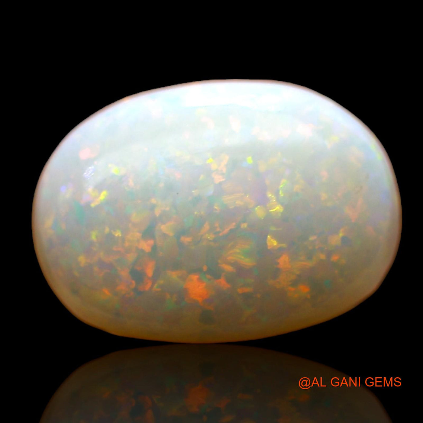 2.00 Cts Natural Australian Fire Opal Oval Cabochon Loose Gemstone For Jewelry 11x8x4 mm AC-717