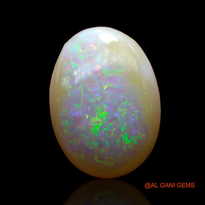1.00 Cts Unheated Australian Fire Opal Loose Gemstone Oval Cabochon Natural 11x8x3 mm AC-719