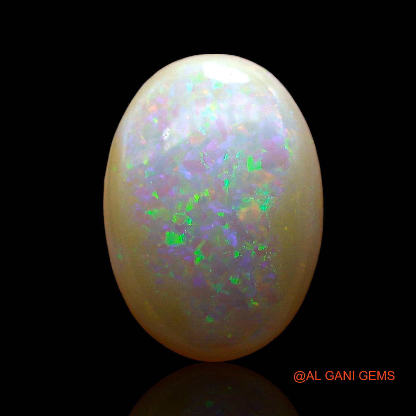 1.00 Cts Unheated Australian Fire Opal Loose Gemstone Oval Cabochon Natural 11x8x3 mm AC-719