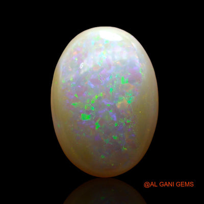 1.00 Cts Unheated Australian Fire Opal Loose Gemstone Oval Cabochon Natural 11x8x3 mm AC-719
