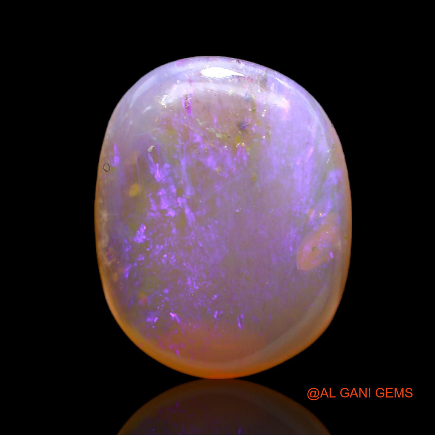 Natural Fire Opal Gemstone 9.00 Cts Loose Oval Cabochon From Australia 17x13x6 mm AC-71