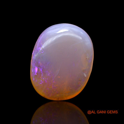 Natural Fire Opal Gemstone 9.00 Cts Loose Oval Cabochon From Australia 17x13x6 mm AC-71