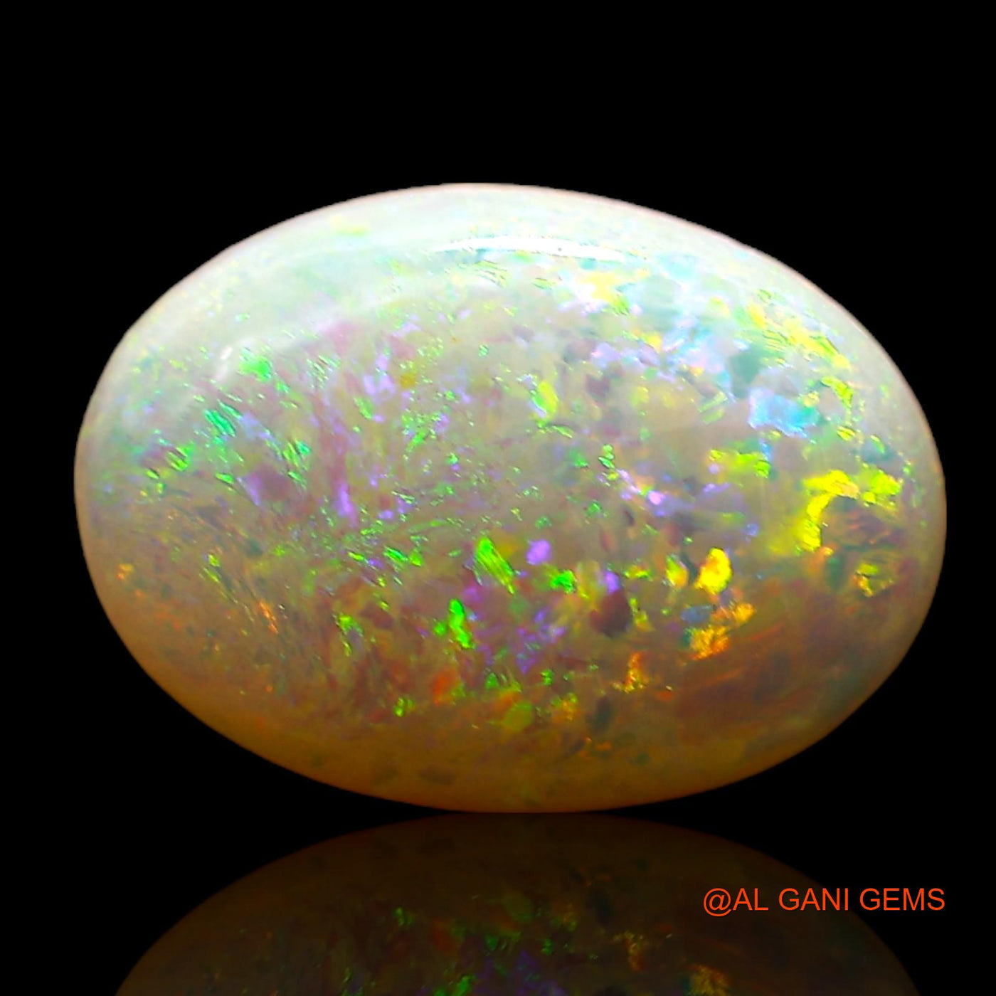 1.00 Cts Natural Australian Fire Opal Oval Cabochon Loose Gemstone For Jewelry 11x8x3 mm AC-720