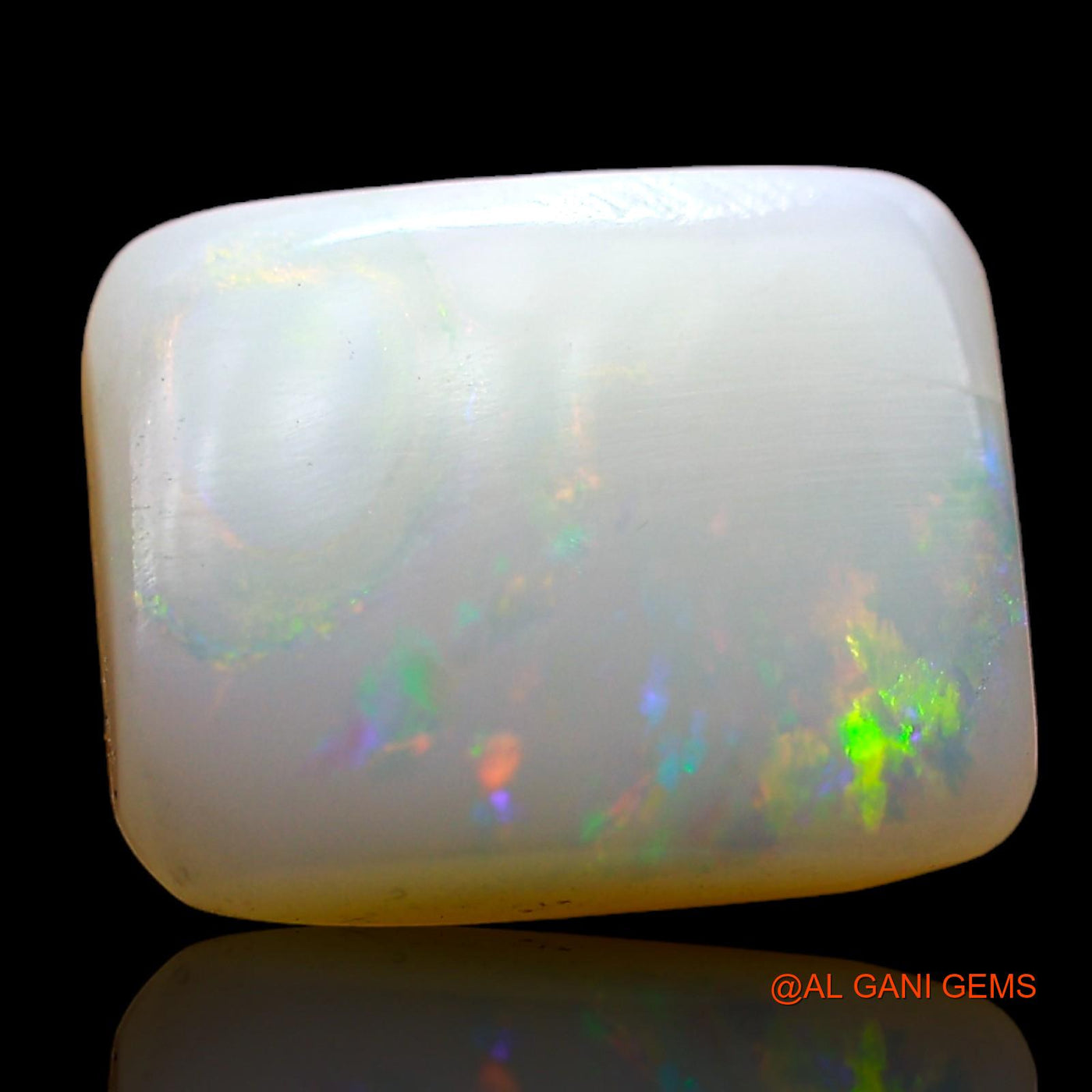 2.00 Cts Natural Australian Fire Opal Loose Gemstone Square Cabochon 10x8x3 mm AC-723