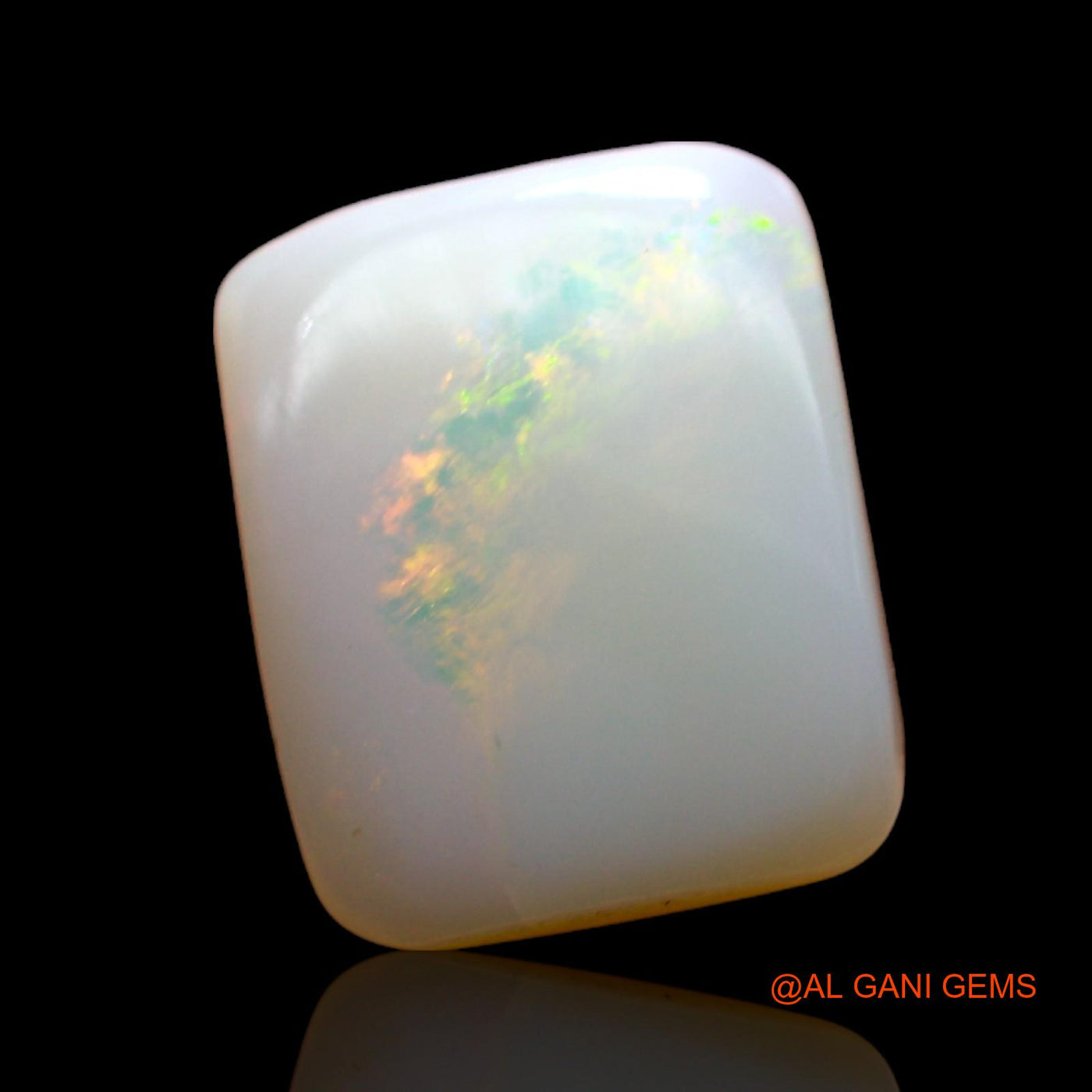 2.00 Cts Natural Australian Fire Opal Loose Gemstone Square Cabochon 10x8x3 mm AC-723