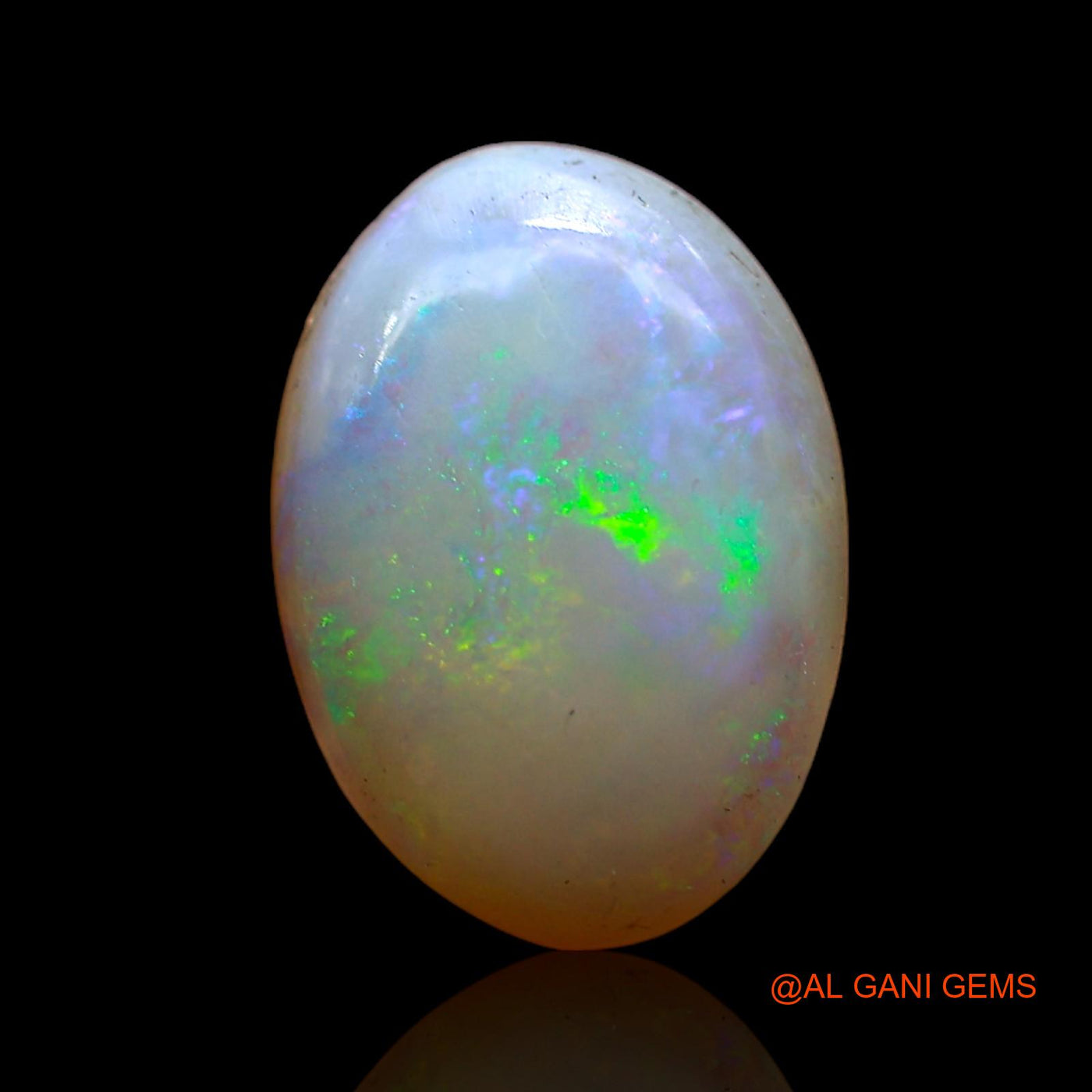 Natural Fire Opal Gemstone 2.00 Cts Loose Oval Cabochon From Australia 12x8x3 mm AC-724